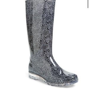 Toms Black & Gray Cabrilla Rain Boot